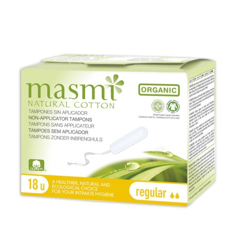 TAMPONES DIGITAL MASMI NATURAL COTTON REGULAR 