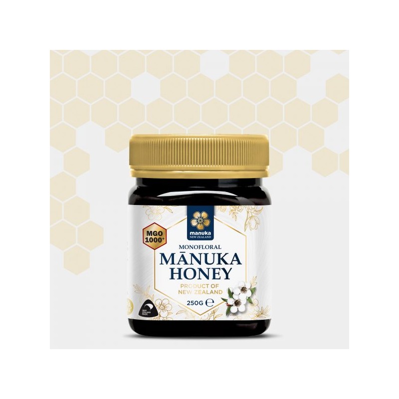 MIEL DE MANUKA MONOFLORAL MGO 1000+ 250G