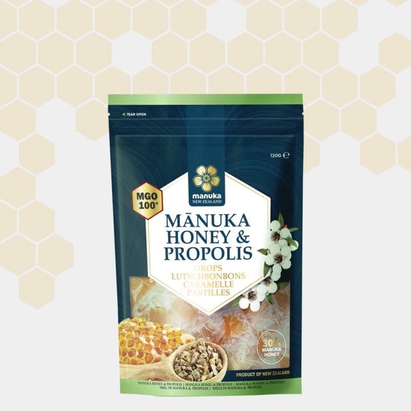 CARAMELOS MGO 100+ 30%, PROPOLIS & ISOMALT 120g