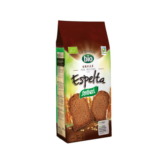 PAN GRILLE ESPELTA BIO 240gr Santiveri 2