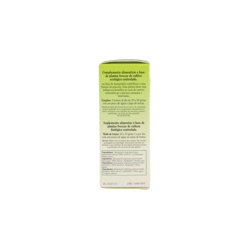 Tintura Hamamelis (Hamamelis virginiana) - 50 ml Biover