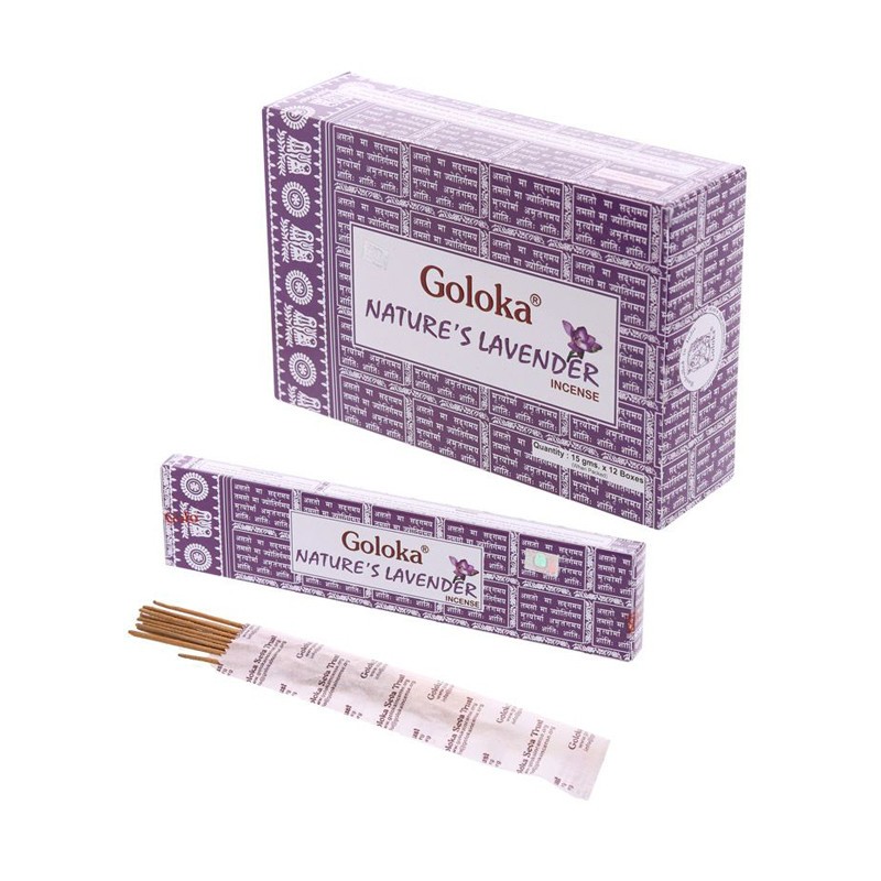 Incienso Goloka Nature's Lavanda 12x15g Nag Champa | Dietisur