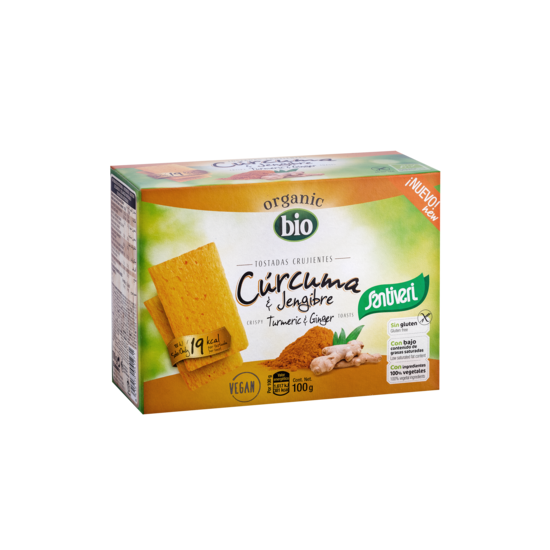 TOSTADAS CURCUMA/JENGIBRE BIO Santiveri