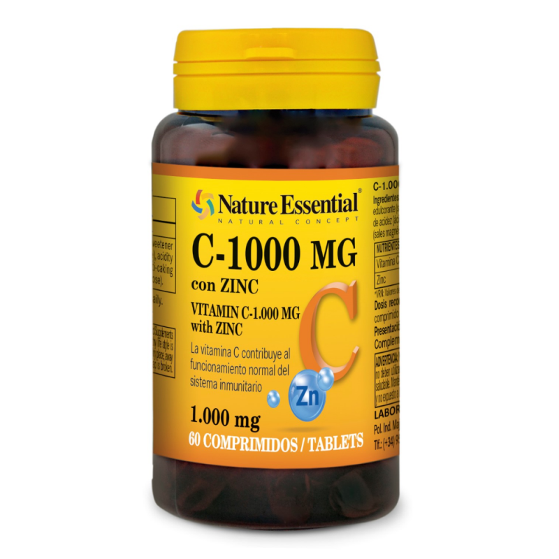 VITAMINA C 1000 mg + ZINC 60 Comp