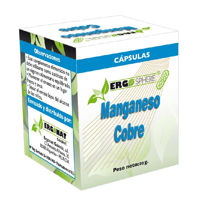 MANGANESO +  COBRE 50 Caps