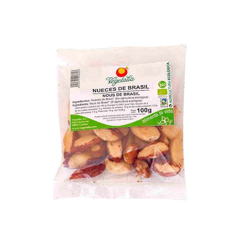 Nueces de brasil bio 100 g Vegetalia | Dietisur