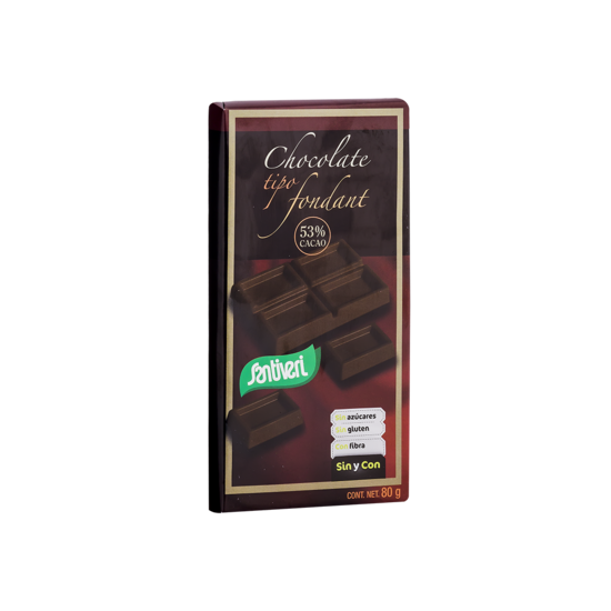 CHOCOLATE FONDANT SIN AZÚCARES 80 g Sant