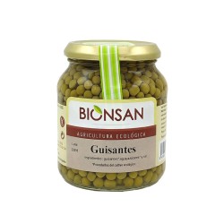 Guisantes bio tarro 320g Bionsan | Dietisur