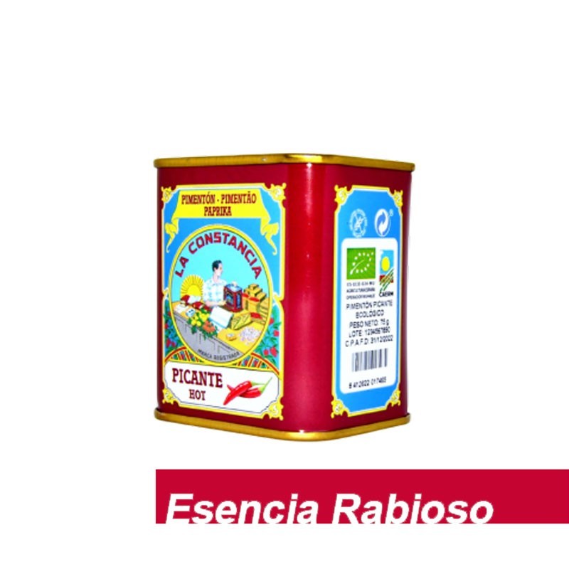 Pimenton Picante esencia rabioso lata 75g La Constancia | Dietisur