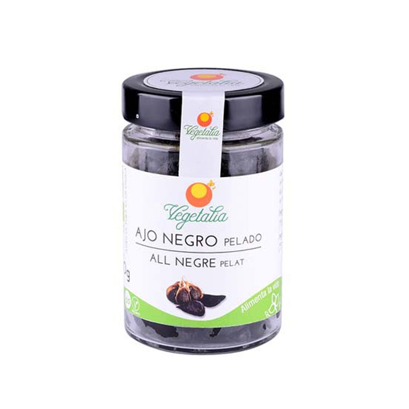 Ajo negro pelado bio 200 g Vegetalia | Dietisur
