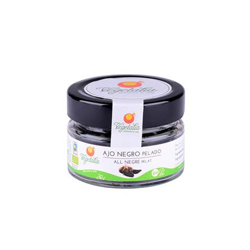 Ajo negro pelado bio 50g Vegetalia | Dietisur