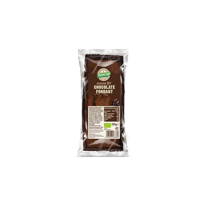 BIZCOCHO CHOCOLATE FONDANT BIOCOP 250 g
