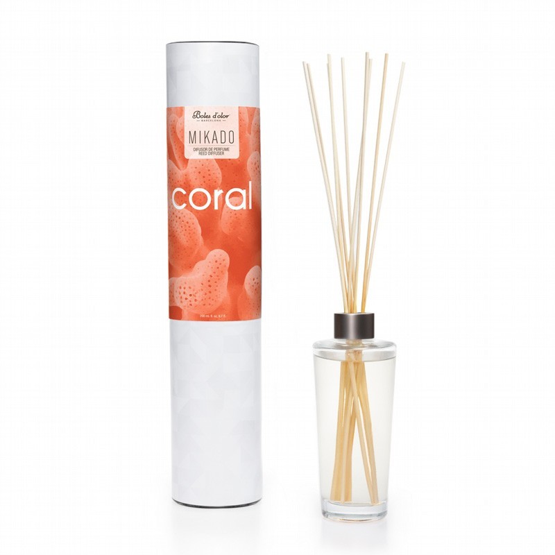 Mikado Difusor Perfume Coral 200ml Boles d'olor | Dietisur