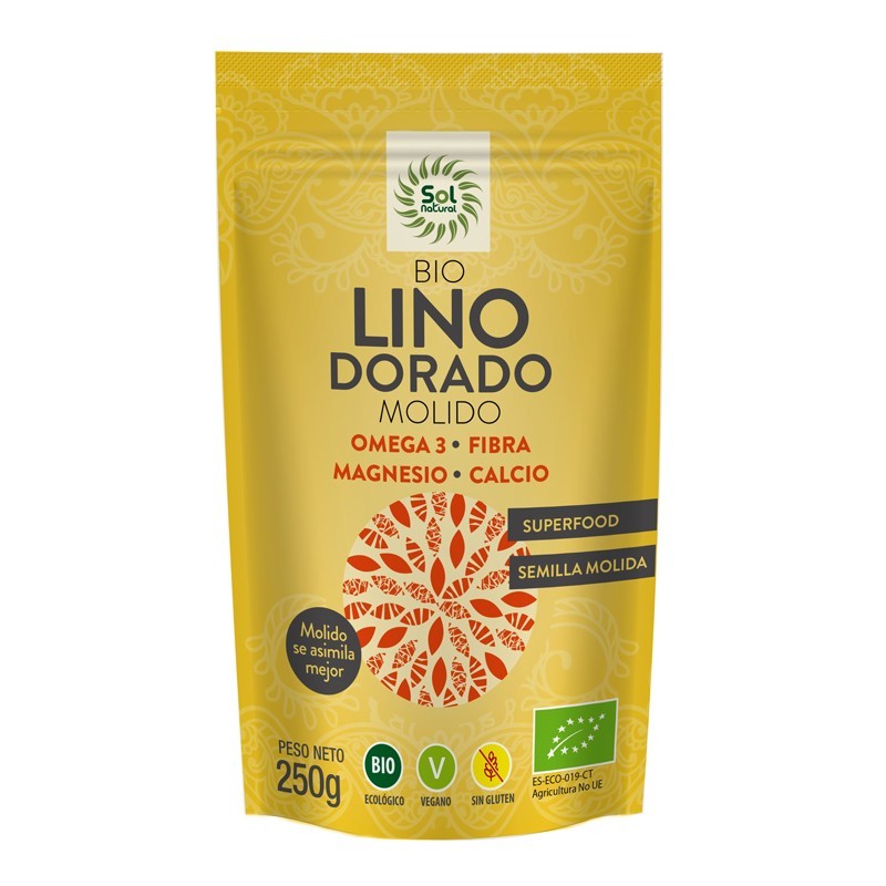 SEMILLAS DE LINO DORADAS TRITURADAS BIO 250 g