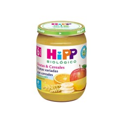 Potito de frutas variadas con cereales +6M 190g Hipp | Dietisur