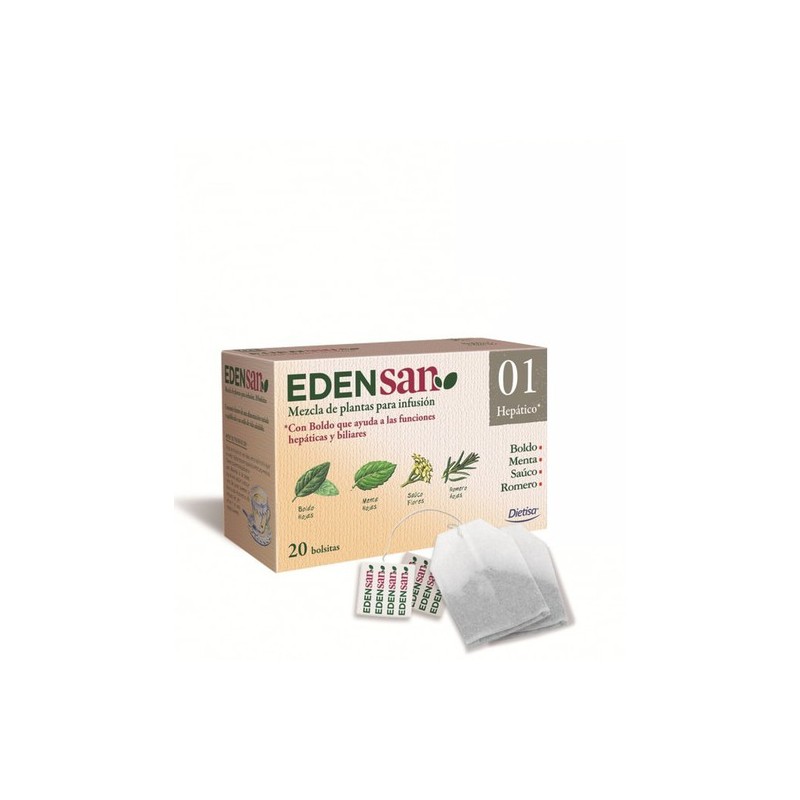 EDENSAN Hepático 01 ENVASE 20 Filtros(20 infusiones) EDENSAN®