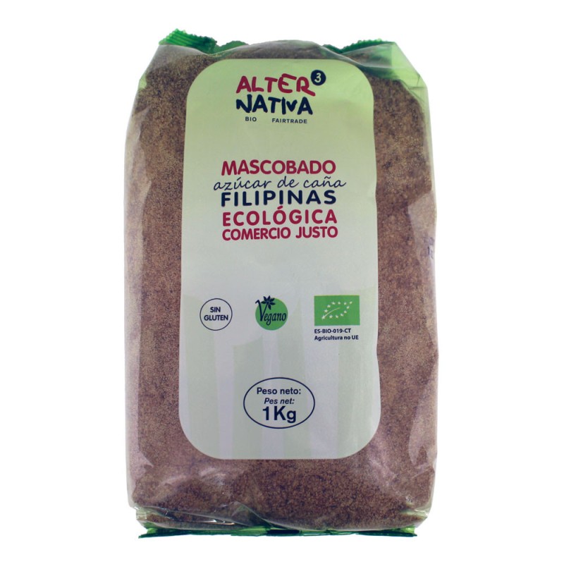 Azucar de caña mascobado de Filipinas bio 1 kg Alternativa 3 | Diet...
