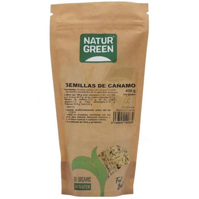 SEMILLAS DE CAÑAMO BIO 400 g