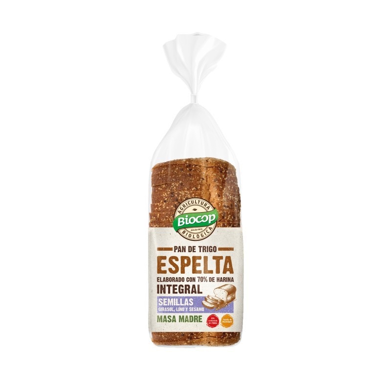 PAN MOLDE TRIGO ESPELTA INT.SEMILLAS BIOCOP 400 G