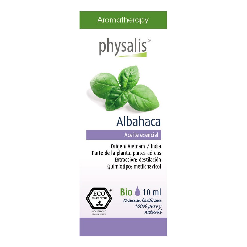 Aceite esencial de albahaca (basilico) bio 10ml Physalis | Dietisur