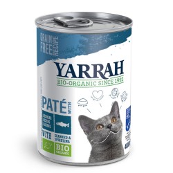 Pate para gatos de pescado con algas bio lata 400g Yarrah | Dietisur