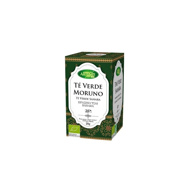 Te Verde Moruno BIO 20 filtros ARTEMIS