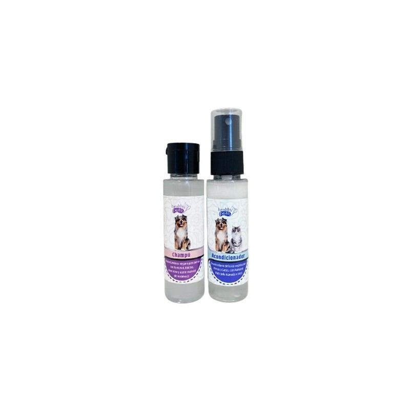 Pack Champu+Acondicionador 35ml Healthy Pets
