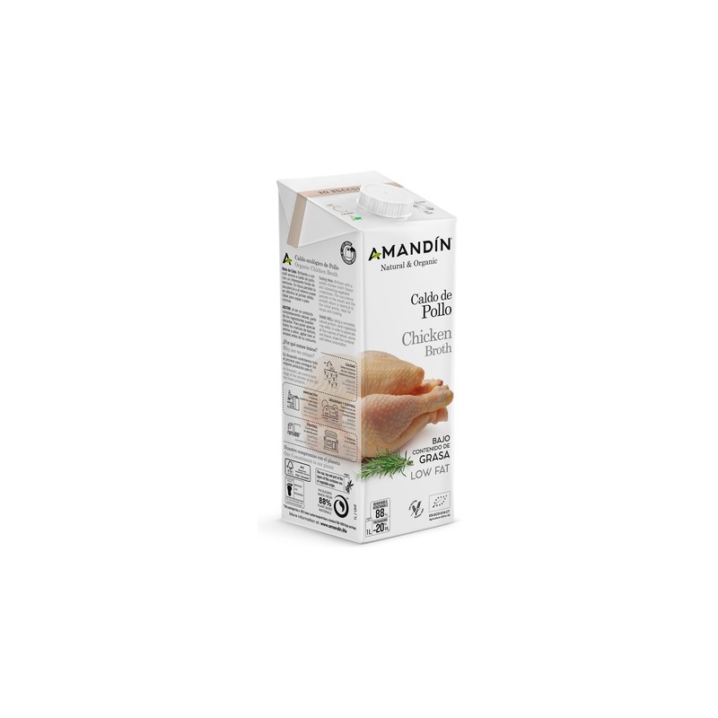 CALDO DE POLLO ECO 1L AMANDIN