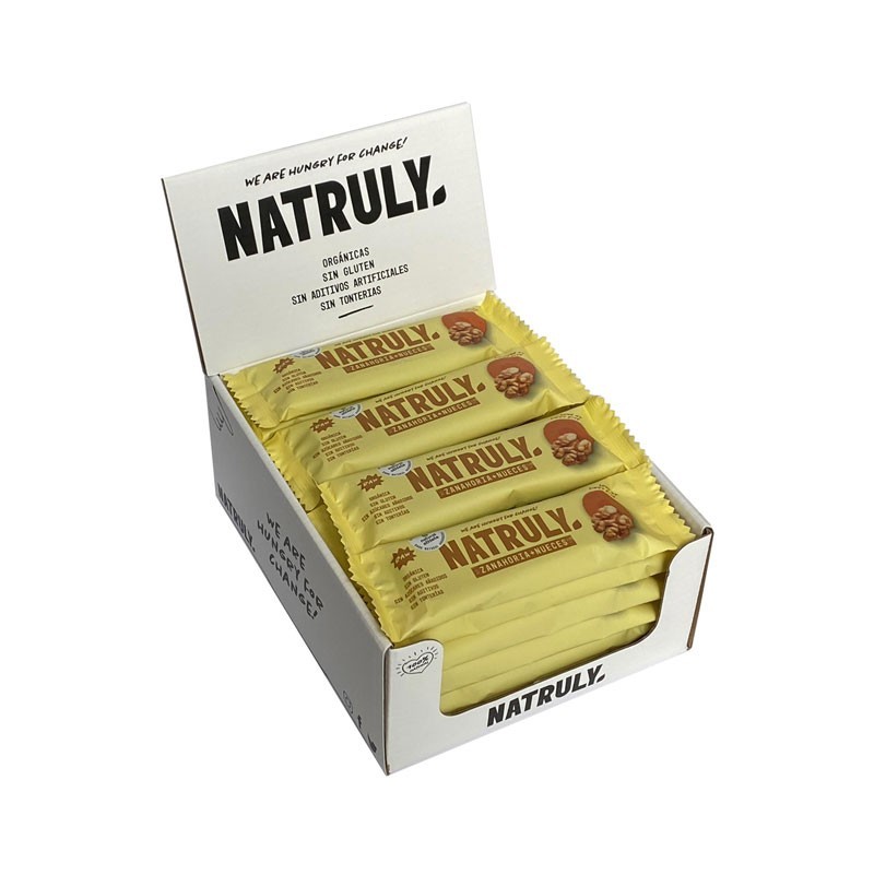 Barrita Raw de Zanahoria y Nueces Bio 24x40g Natruly | Dietisur