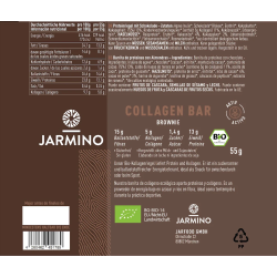 Barrita de Colageno Brownie BIO 12x55g Jarmino