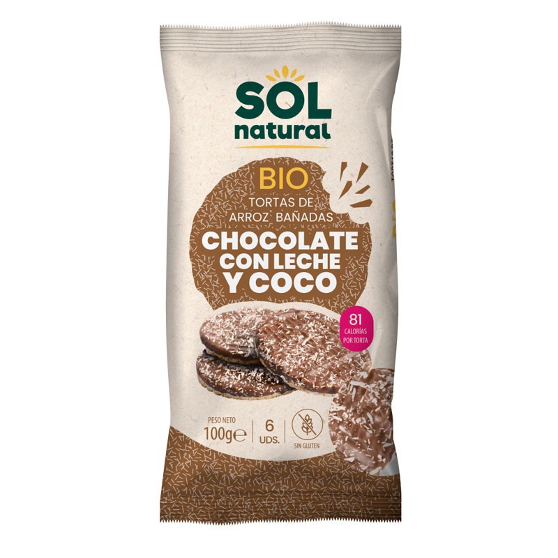 TORTAS DE ARROZ CHOCOLATE Y COCO BIO 100 g