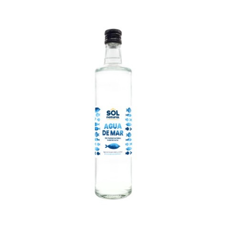 Agua de mar botella de vidrio 750 ml Sol Natural