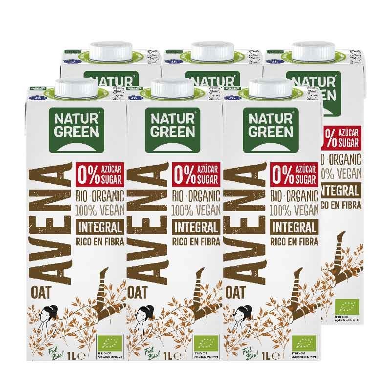 BEBIDA DE AVENA INTEGRAL 0% AZUCARES BIO 1 L