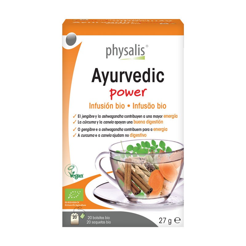 Ayurvedic power infusion Bio 20 filtros Physalis | Dietisur