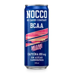 Bebida energetica Miami Strawberry-Fresa con BCAA 330ml Nocco | Die...