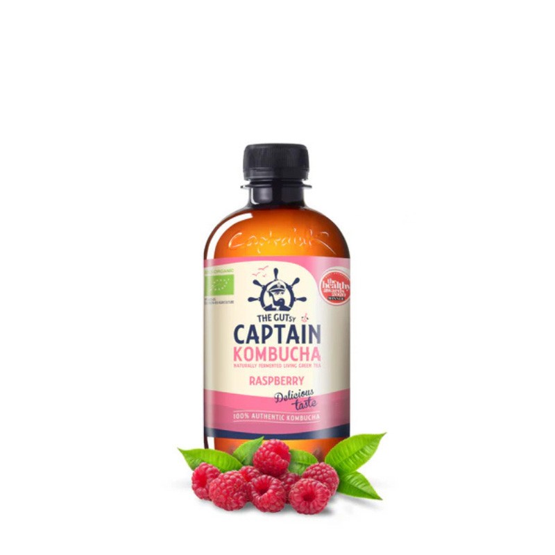 Kombucha Raspberry Bio 400ml Captain Kombucha