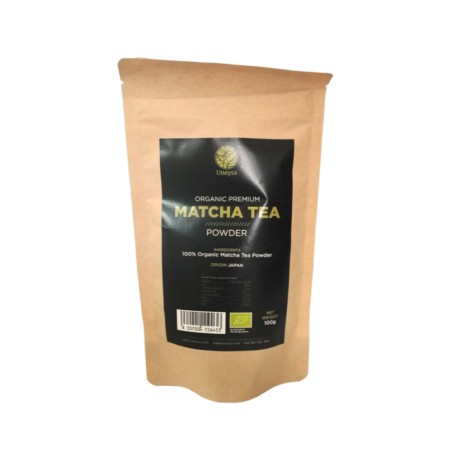 Te matcha premium en polvo Bio 100g Uneysa