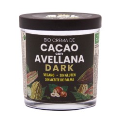 CREMA DE CACAO DARK CON AVELLANAS BIO 200 g