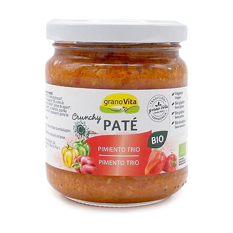 PATE CRUNCHY DE TRES PIMIENTOS 175 gr