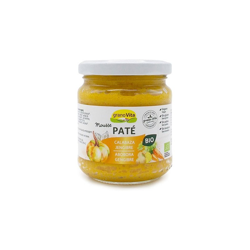 PATE MOUSSE DE CALABAZA Y JENGIBRE BIO 175 gr