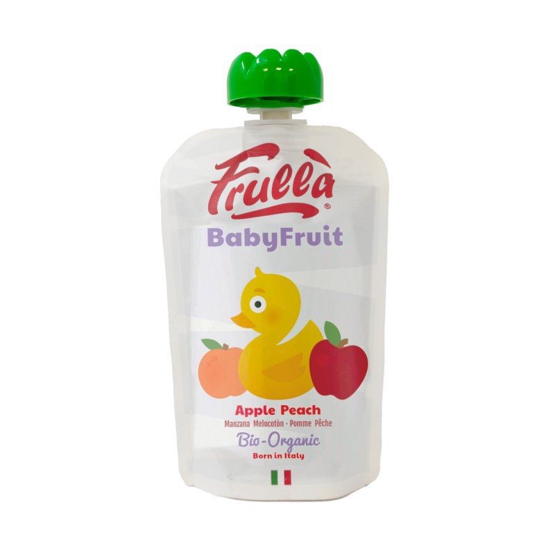 Pure Manzana y Melocoton bio (caja 10u) Baby 100g Frulla | Dietisur