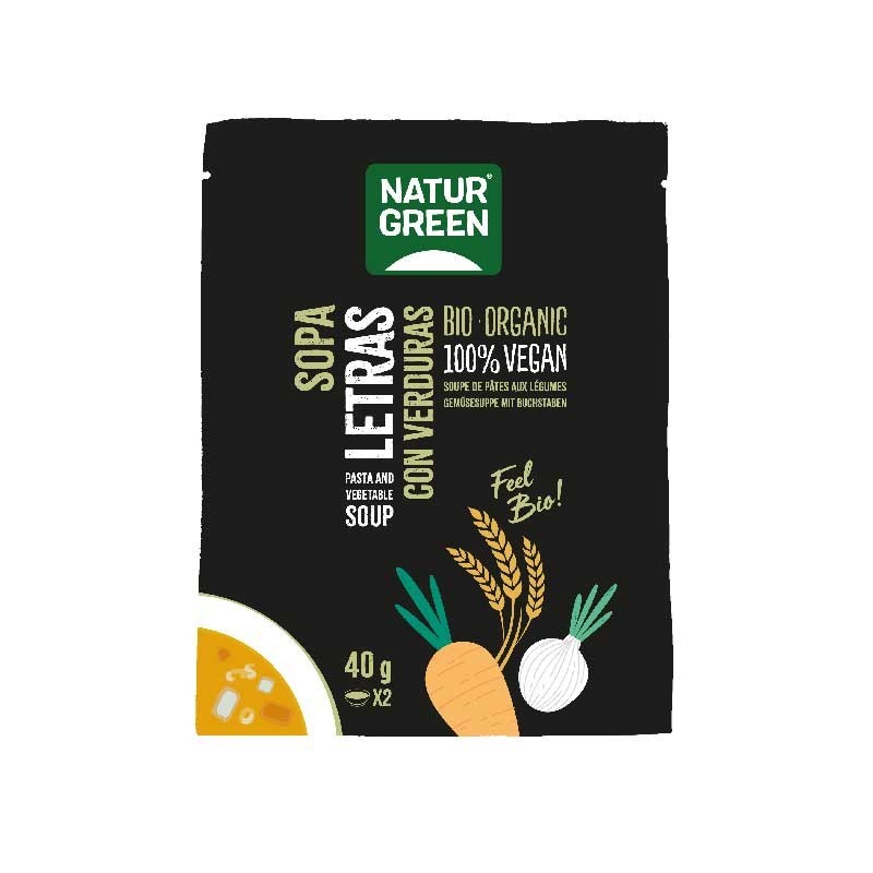 SOPA LETRAS CON VERDURAS BIO 40 g