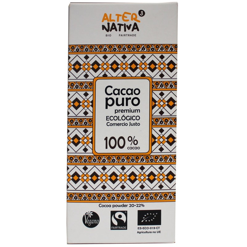 Cacao puro MG.21% bio 150g Alternativa3 | Dietisur