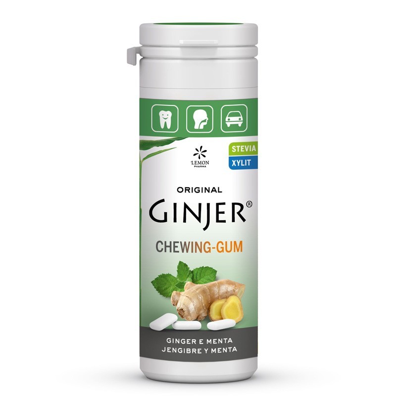 GINJER CHICLES MENTA 30 gr STEVIA