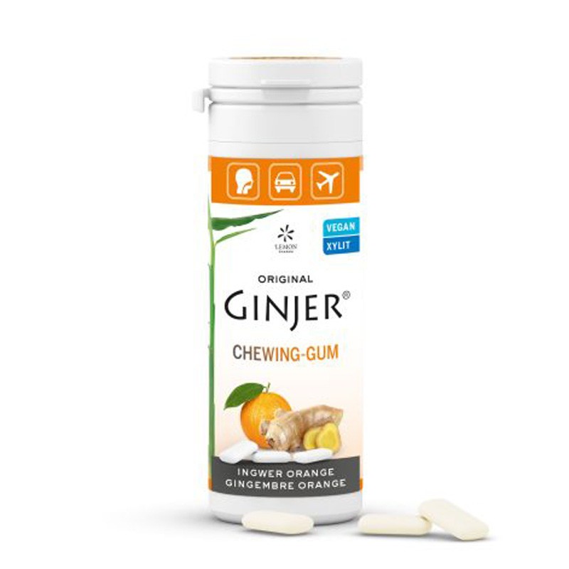 GINJER CHICLES NARANJA 30 gr STEVIA