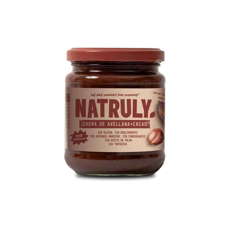 Crema de Cacao y Avellanas 43% 285g Natruly | Dietisur
