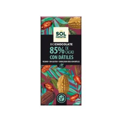 TABLETA CHOCOLATE DARK 85% CON DATILES BIO 70 g