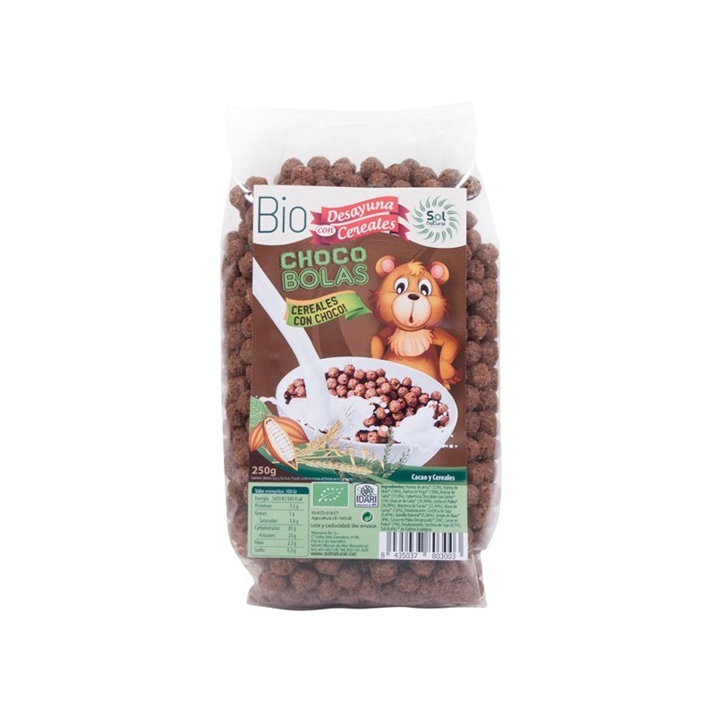 Cereales Choco bolas bio 250g Sol Natural | Dietisur