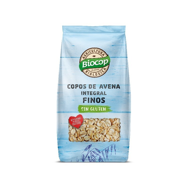 COPOS AVENA INTEGRAL FINOS SIN GLUTEN 500G BIOCOP