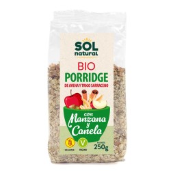 Porridge Manzana canela avena-T.Sarraceno Bio 250g Sol Natural